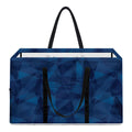 Blue Polygonal Geometric Print Utility Tote Bag