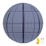 Blue Prince of Wales Check Print Basketball