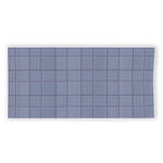 Blue Prince of Wales Check Print Beach Towel