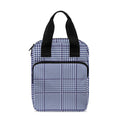 Blue Prince of Wales Check Print Bible Tote Bag
