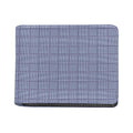 Blue Prince of Wales Check Print Bifold Wallet