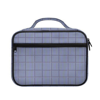 Blue Prince of Wales Check Print Briefcase Bible Bag