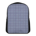 Blue Prince of Wales Check Print Casual Backpack