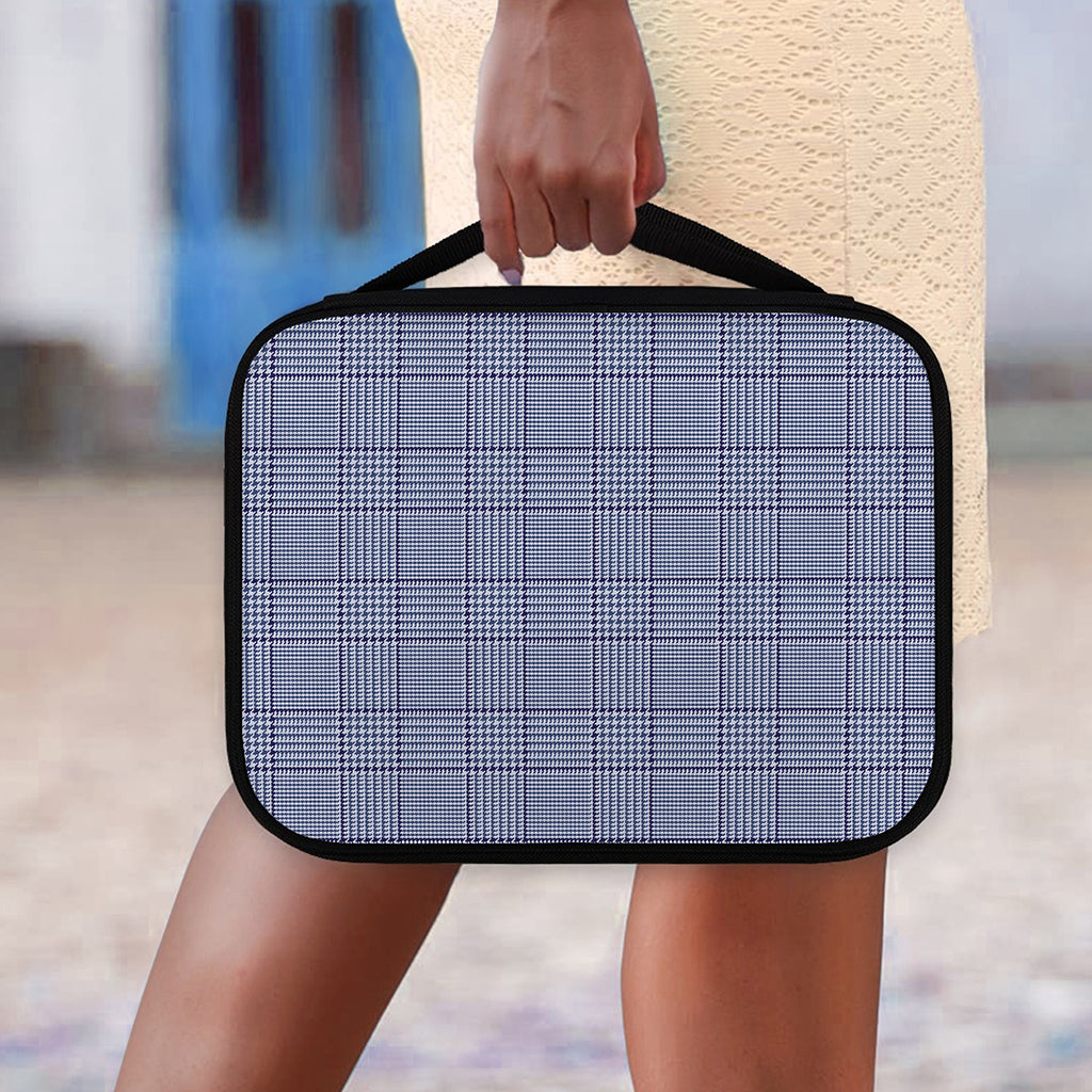 Blue Prince of Wales Check Print Classic Bible Case