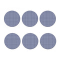 Blue Prince of Wales Check Print Coaster Set