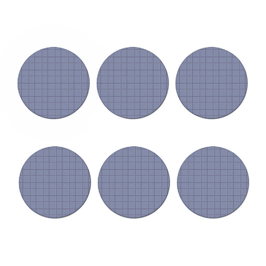 Blue Prince of Wales Check Print Coaster Set