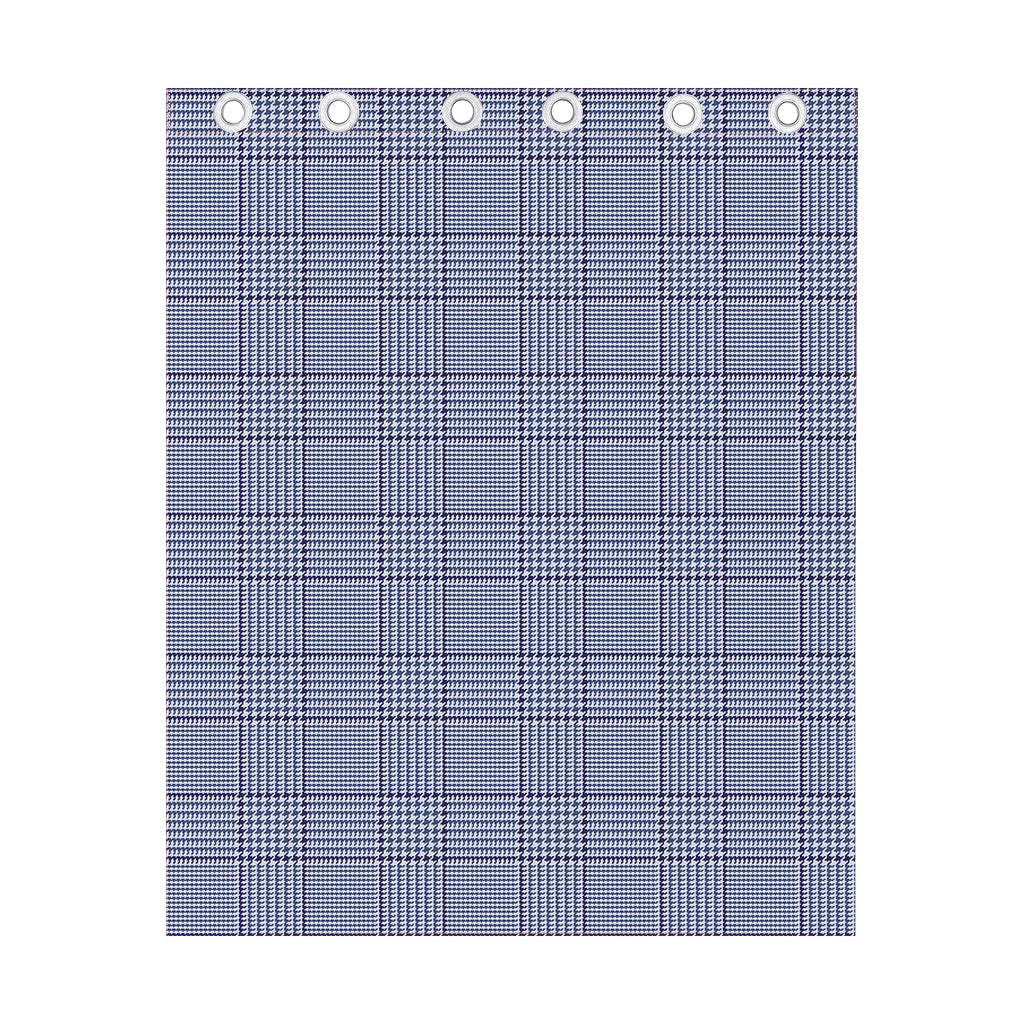 Blue Prince of Wales Check Print Curtain