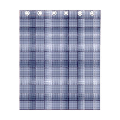 Blue Prince of Wales Check Print Curtain