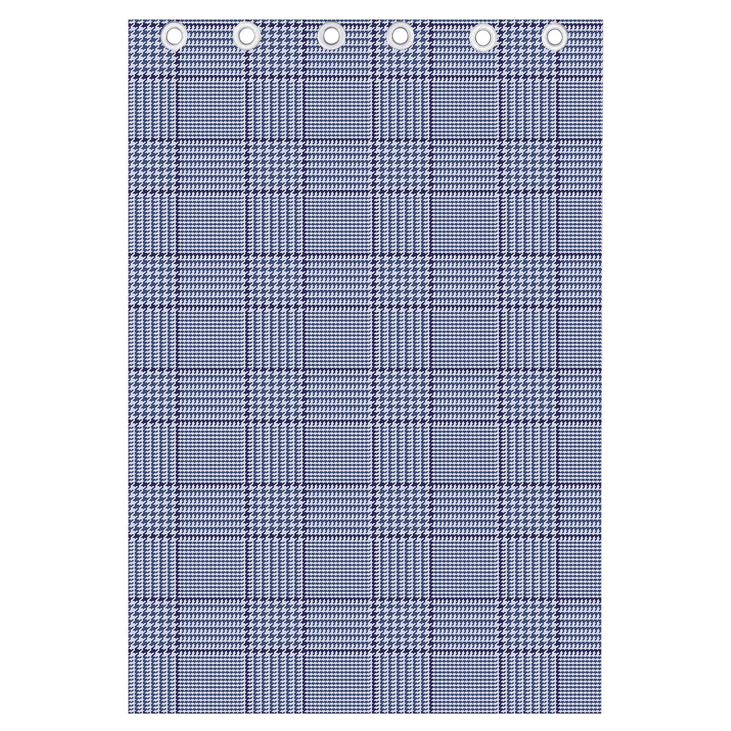 Blue Prince of Wales Check Print Curtain