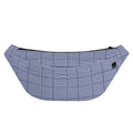 Blue Prince of Wales Check Print Fanny Pack