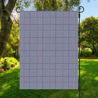Blue Prince of Wales Check Print Garden Flag