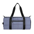 Blue Prince of Wales Check Print Gym Bag