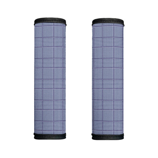Blue Prince of Wales Check Print Handle Covers