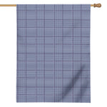 Blue Prince of Wales Check Print House Flag