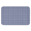Blue Prince of Wales Check Print Indoor Door Mat