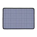Blue Prince of Wales Check Print Kitchen Mat