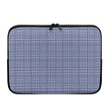 Blue Prince of Wales Check Print Laptop Sleeve
