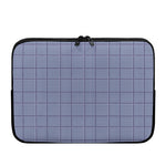 Blue Prince of Wales Check Print Laptop Sleeve