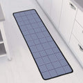 Blue Prince of Wales Check Print Long Kitchen Mat
