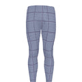 Blue Prince of Wales Check Print Men's Leggings