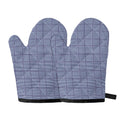 Blue Prince of Wales Check Print Oven Mitts