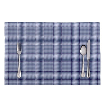 Blue Prince of Wales Check Print Placemat