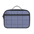 Blue Prince of Wales Check Print Portable Lunch Bag