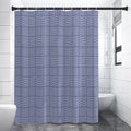 Blue Prince of Wales Check Print Premium Shower Curtain