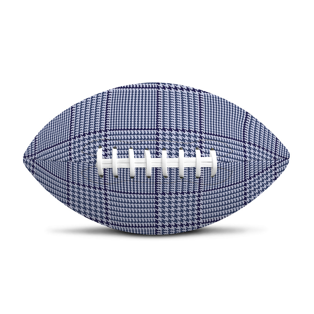Blue Prince of Wales Check Print Rugby Ball