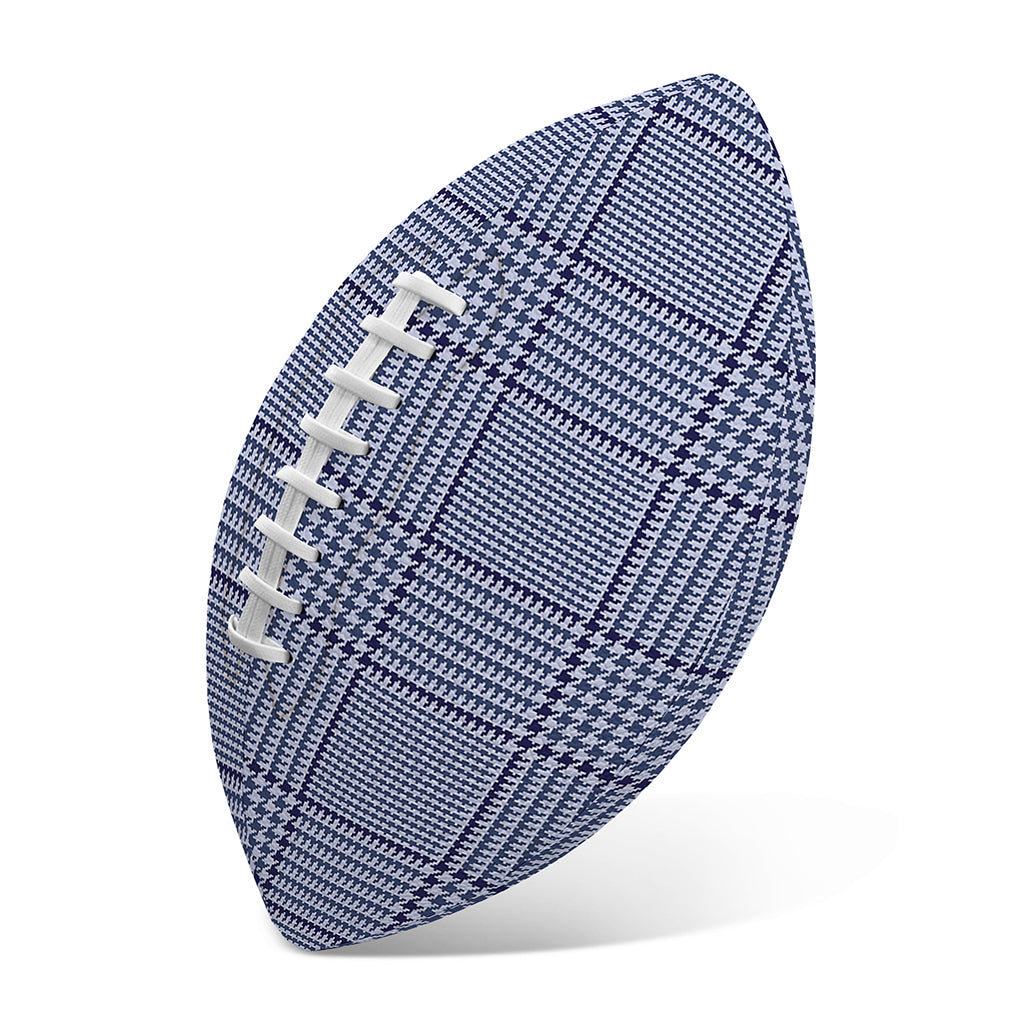 Blue Prince of Wales Check Print Rugby Ball