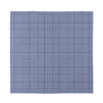 Blue Prince of Wales Check Print Silk Bandana