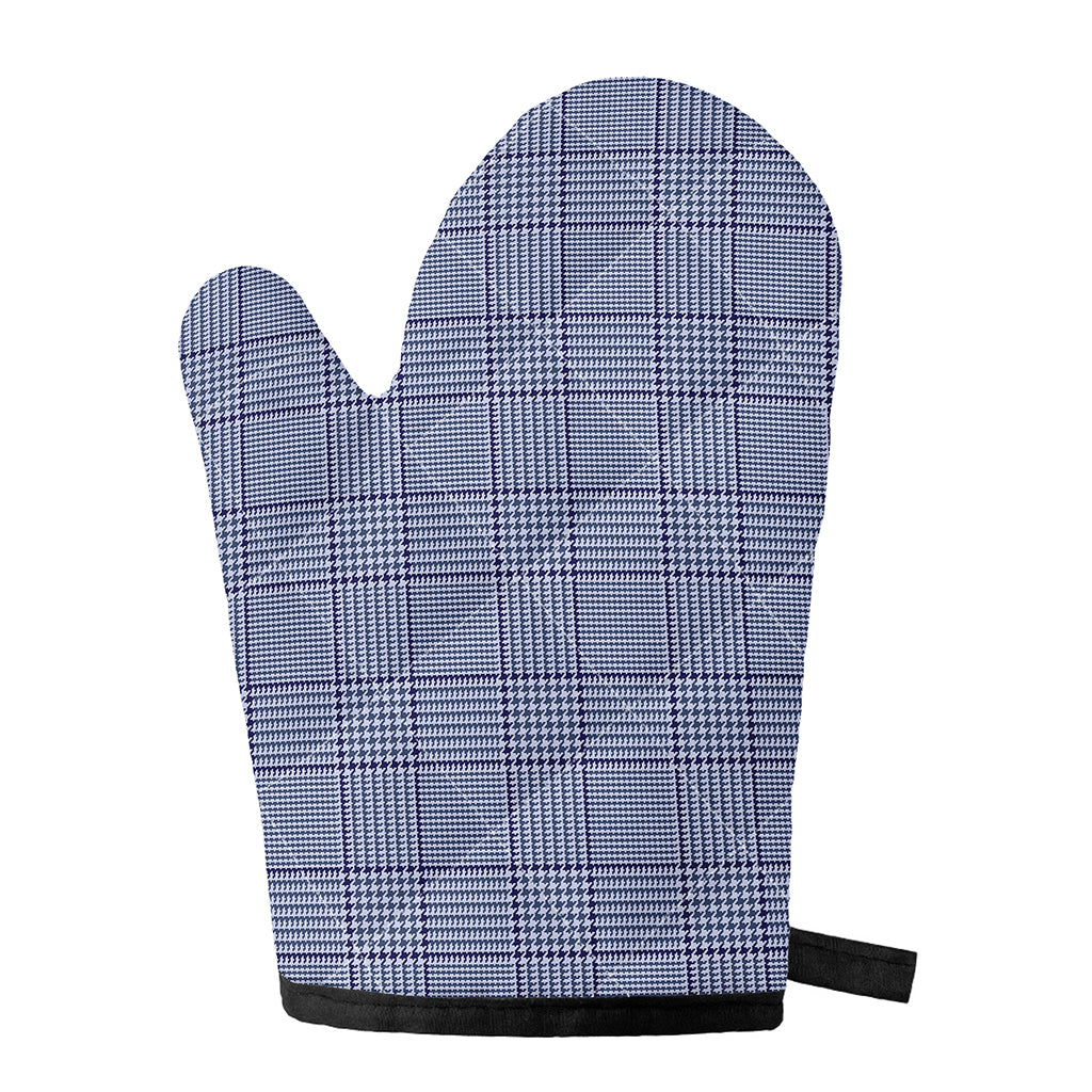 Blue Prince of Wales Check Print Single Oven Mitt