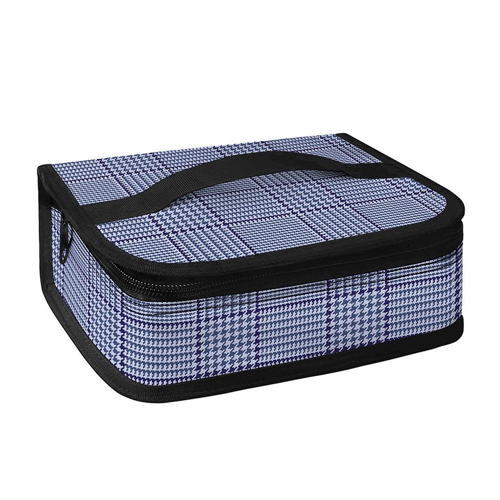 Blue Prince of Wales Check Print Small Lunch Bag