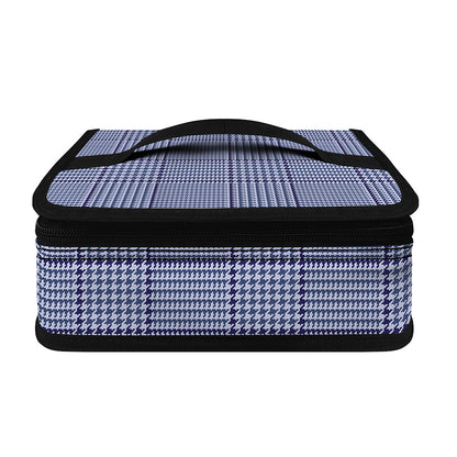 Blue Prince of Wales Check Print Small Lunch Bag