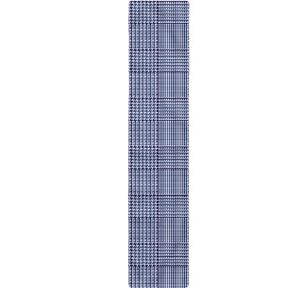 Blue Prince of Wales Check Print Table Runner