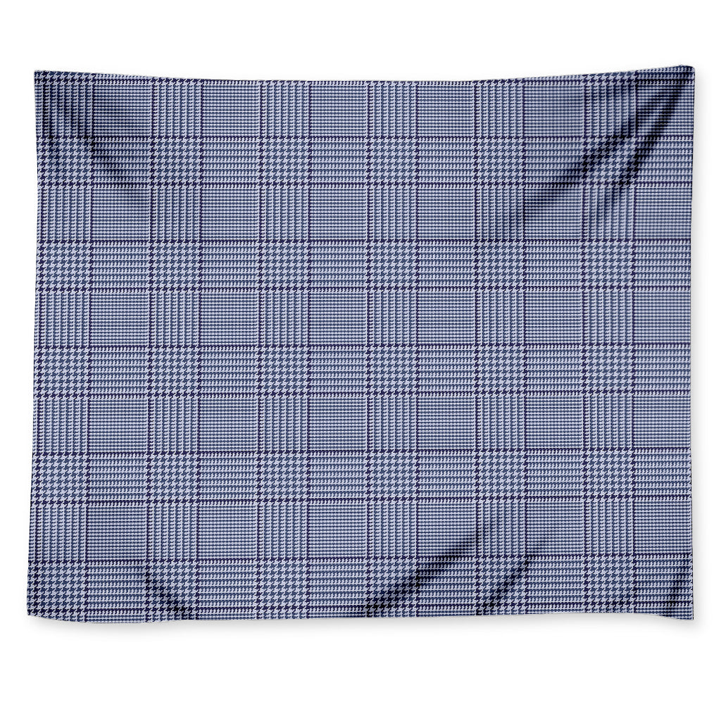 Blue Prince of Wales Check Print Tapestry