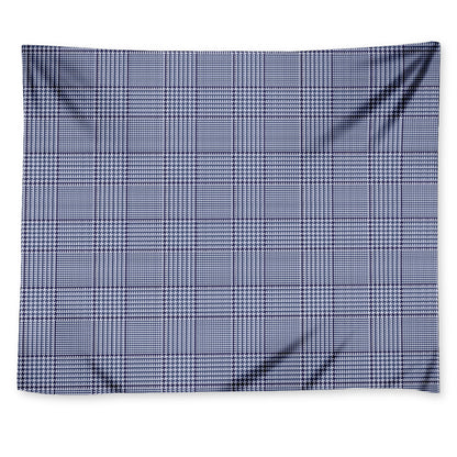 Blue Prince of Wales Check Print Tapestry
