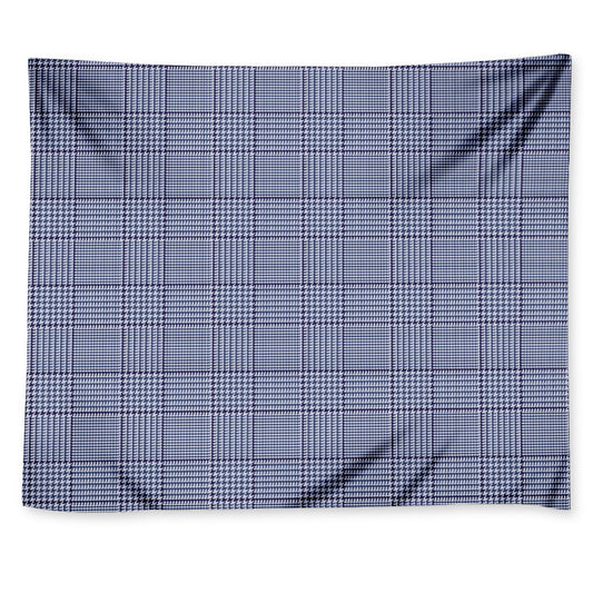 Blue Prince of Wales Check Print Tapestry