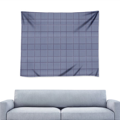 Blue Prince of Wales Check Print Tapestry