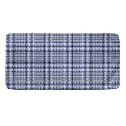 Blue Prince of Wales Check Print Towel