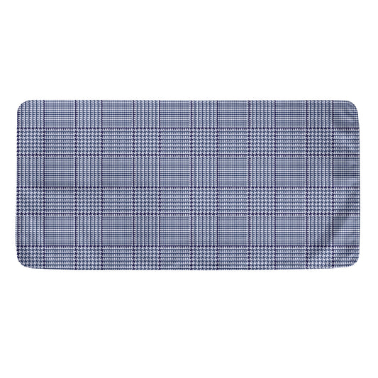 Blue Prince of Wales Check Print Towel