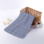 Blue Prince of Wales Check Print Towel