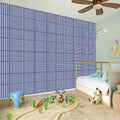Blue Prince of Wales Check Print Wall Sticker