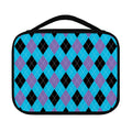 Blue Purple And Black Argyle Print Classic Bible Case