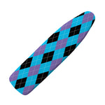 Blue Purple And Black Argyle Print Ironing Board Cover