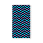 Blue Purple And Black Chevron Print Baby Crib Sheet
