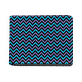 Blue Purple And Black Chevron Print Bifold Wallet