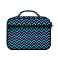 Blue Purple And Black Chevron Print Briefcase Bible Bag