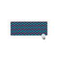 Blue Purple And Black Chevron Print Extended Mouse Pad