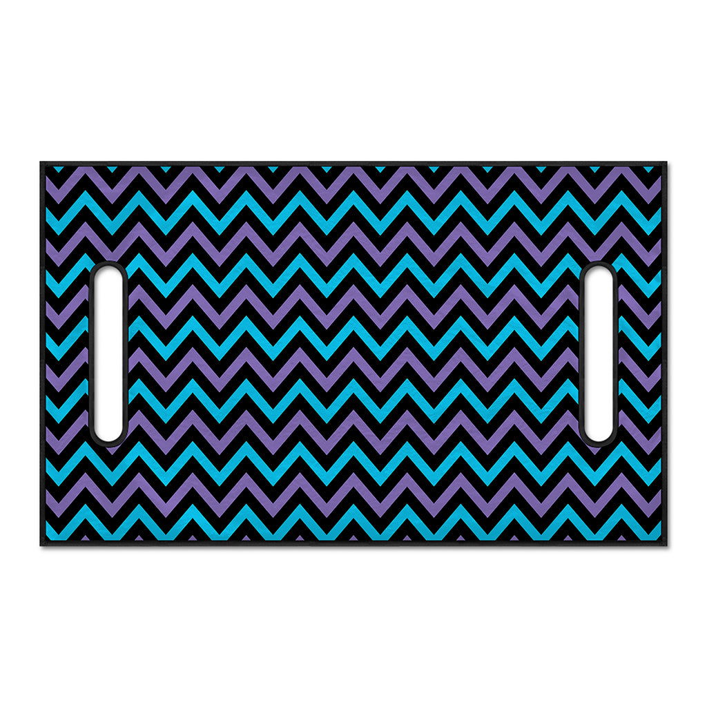 Blue Purple And Black Chevron Print Golf Cart Seat Cover